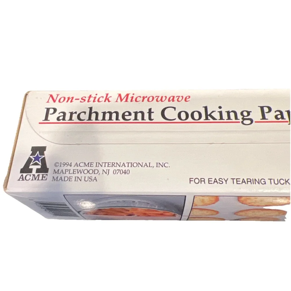 Vintage 1994 ACME Non Stick Microwave  Parchment Cooking Liner Paper NEW SEALED